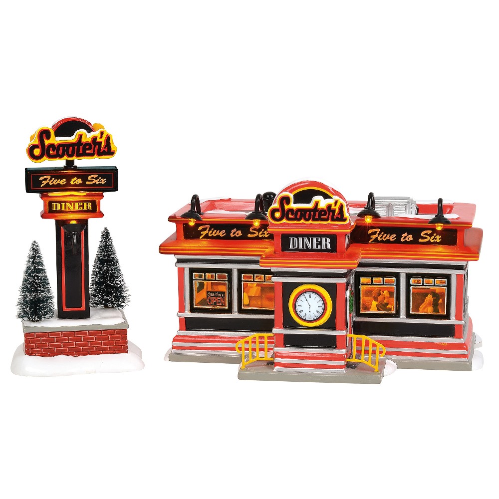 Department 56 Snow Village Scooters Diner 2019