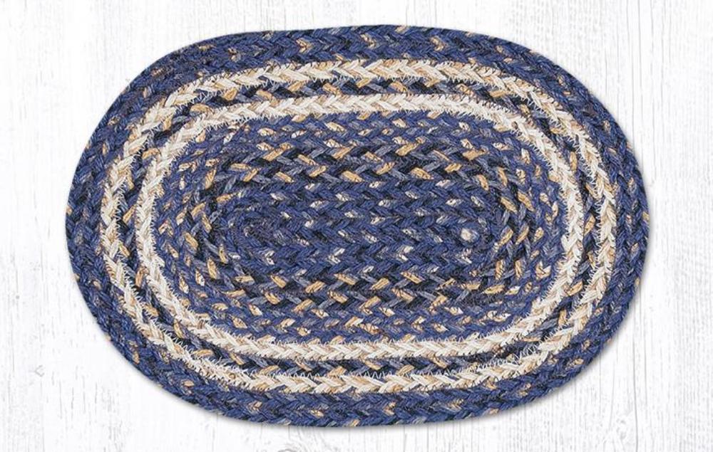 Braided Placemat Small Deep Blue 10in x 15in