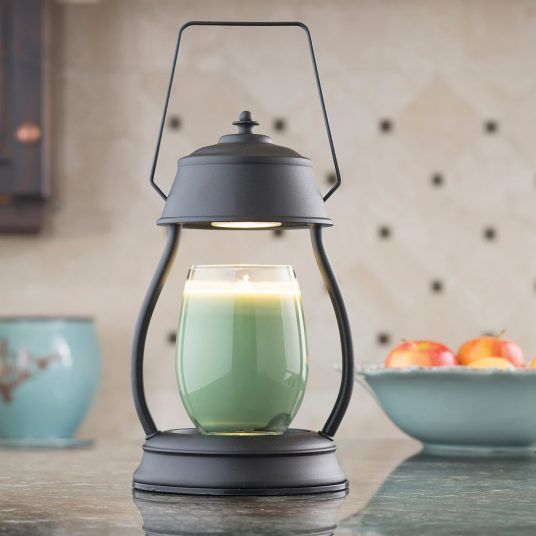 Jar Candle Warmer Black Hurricane Lantern Candle Warmer