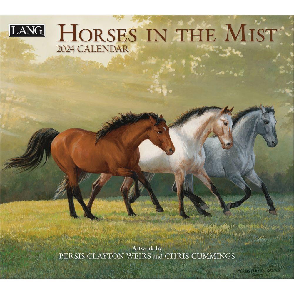 Lang Calendar - 2024 - Horses in the Mist - Weirs/Cummings