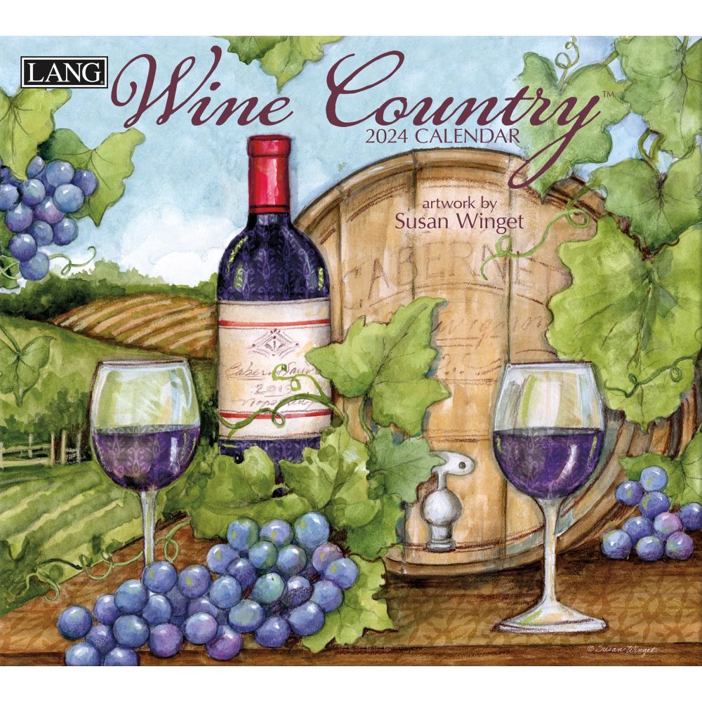 Lang Calendar 2024 Wine Country Susan Winget