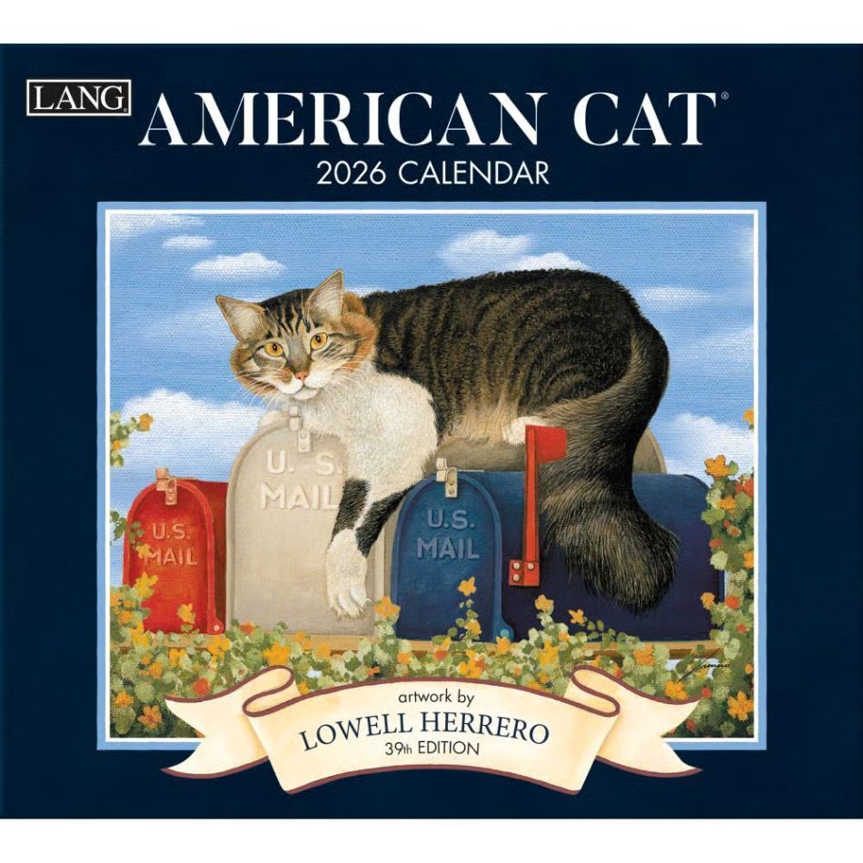 Lang Calendar - 2026 - American Cat - Lowell Herrero