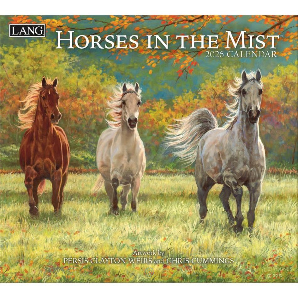 Lang Calendar - 2026 - Horses in the Mist - Weirs/Cummings