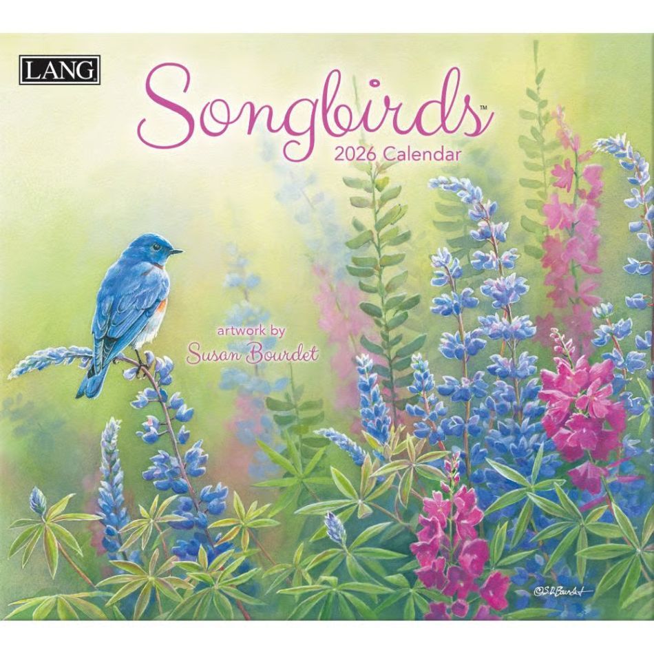 Lang Calendar - 2026 - Songbirds - Susan Bourdet