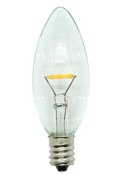 LED Candle Light Bulbs - Torpedo Bulb - 7 Watt Equivalent 120 Volt - 4 Pack