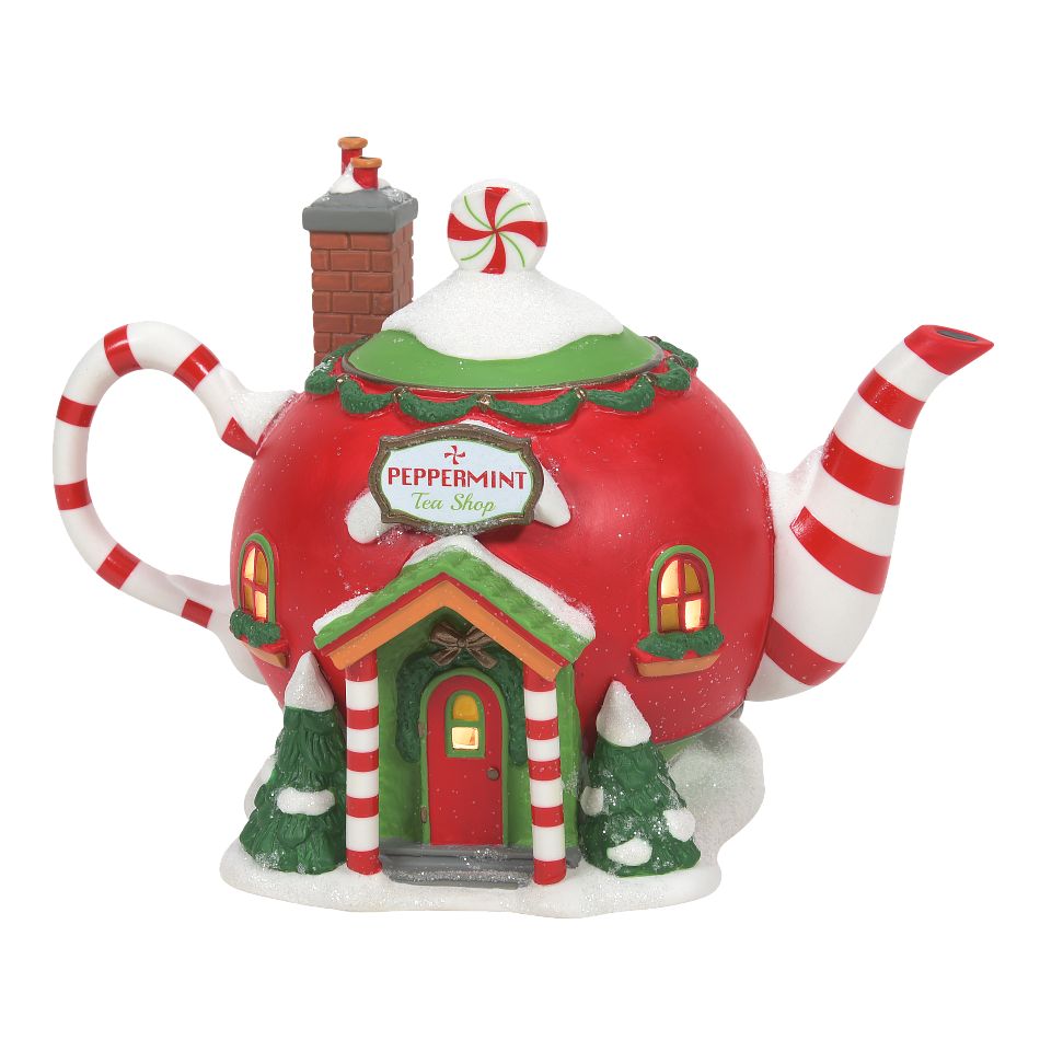 North Pole Village Peppermint Tea Shop 2023