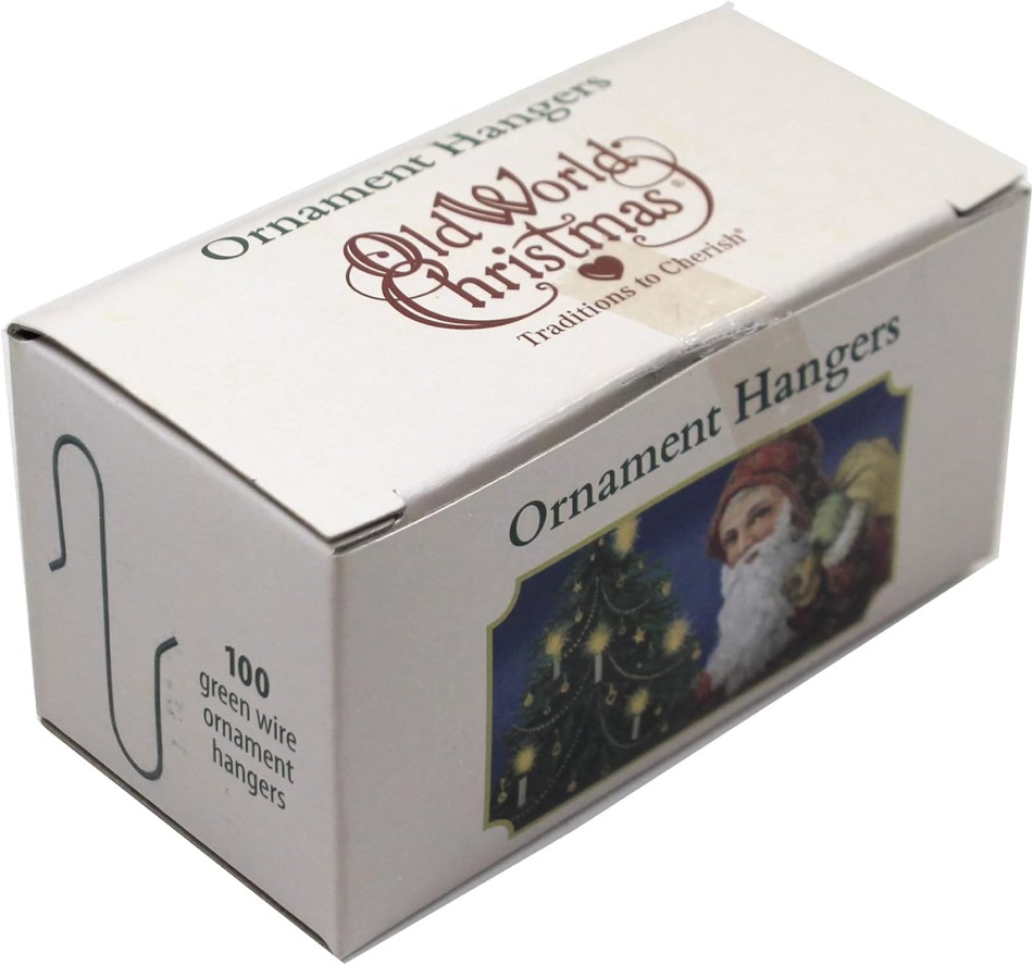 thumbnail interactive-video image 1 of 400 Christmas Green Ornament Hooks – Small Metal Tree Hangers, 2 Packs Of 200 1 of 5