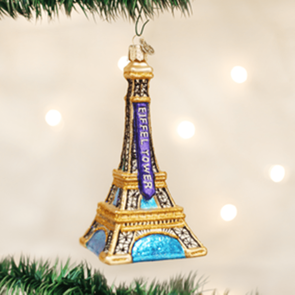 Old World Christmas Glass Ornament Eiffel Tower