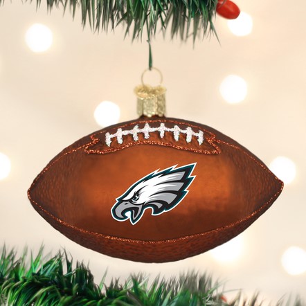 Old World Christmas Glass Ornament - Philadelphia Eagles Football