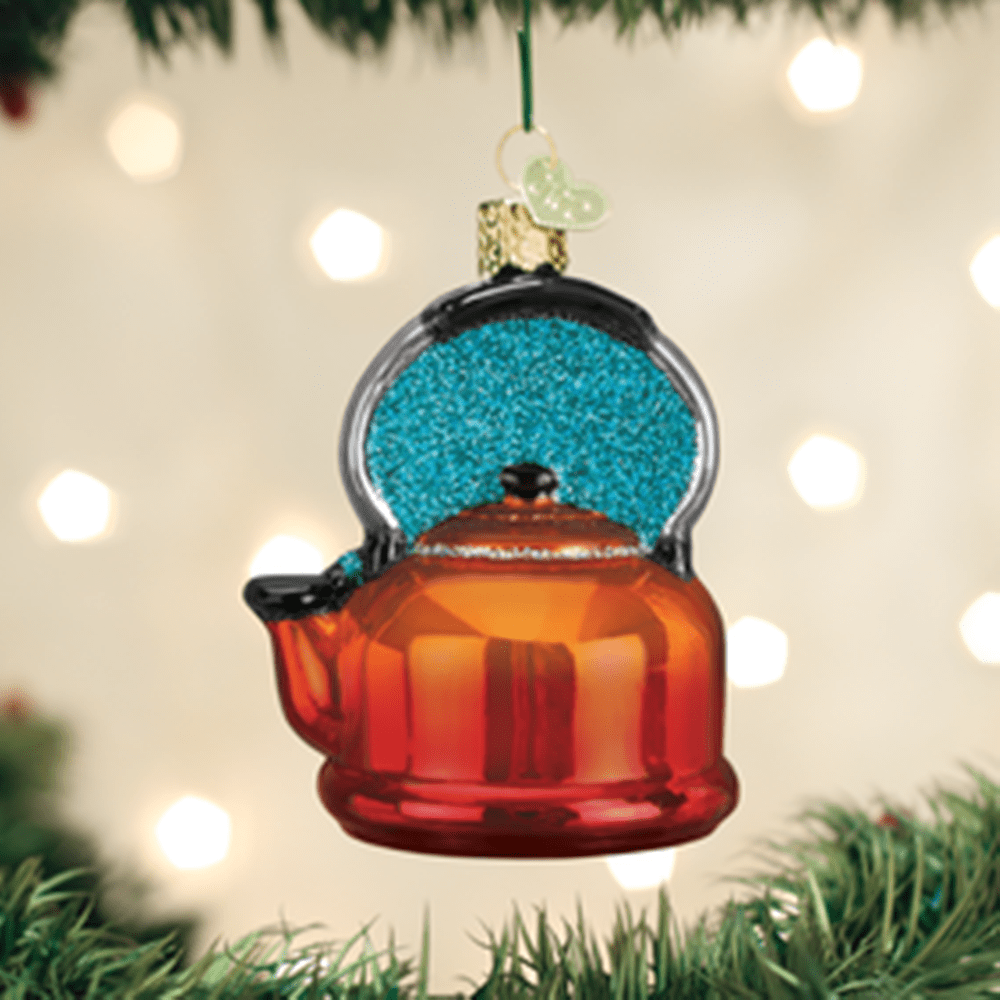 Old World Christmas Glass Ornament Tea Kettle