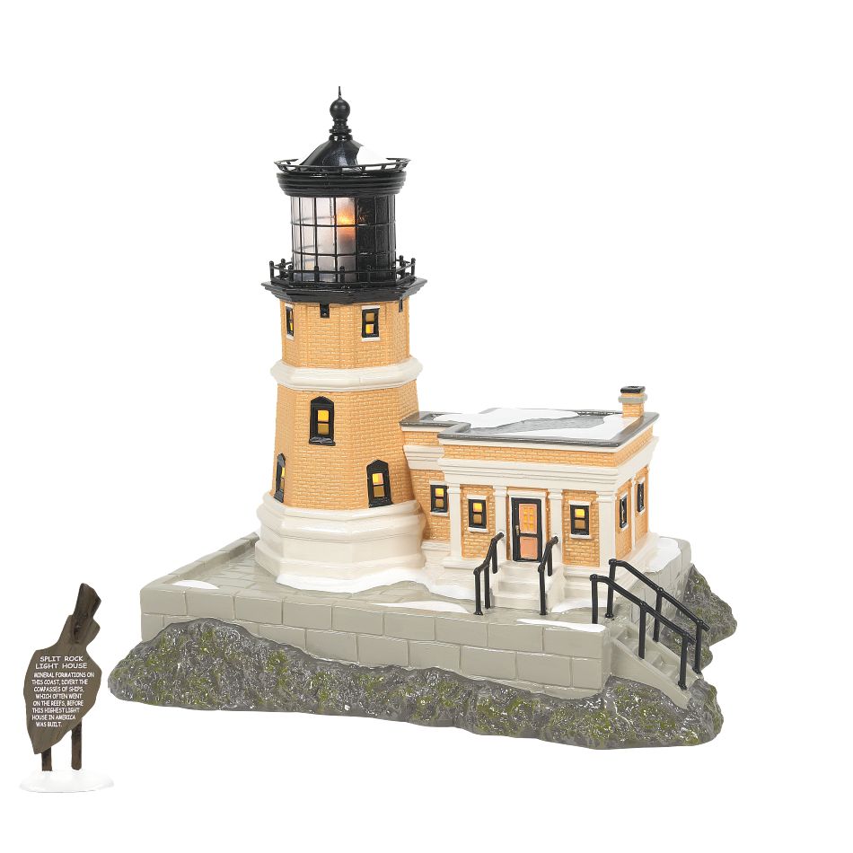 Snow Village Split Rock Lighthouse Set/2 2023
