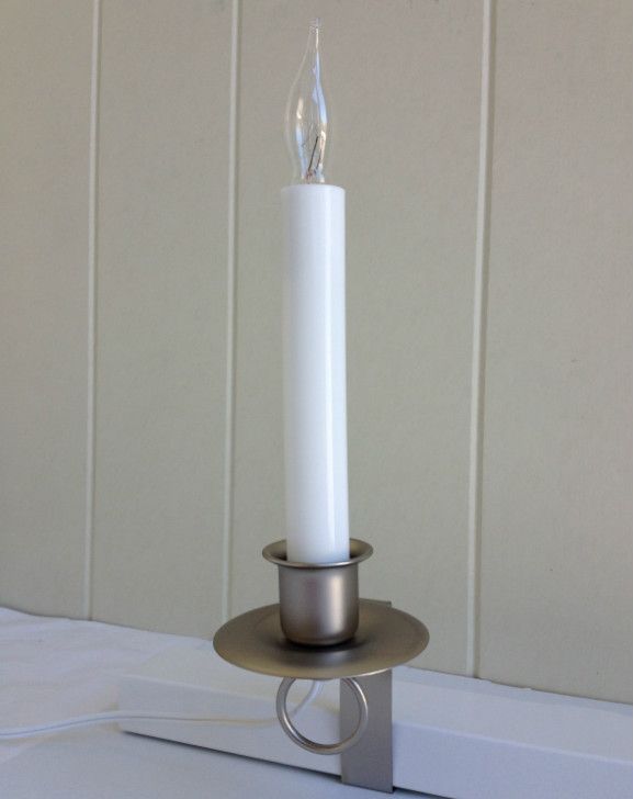 Window Candle Cambridge Electric Light Pewter DusktoDawn Sensor