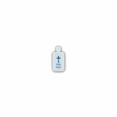 2 OZ. HOLY WATER BOTTLE W/BLUE CROSS