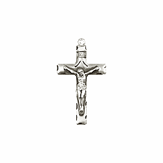 CRUCIFIX  - STERLING SILVER (LG)