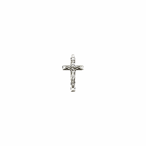 CRUCIFIX  - STERLING SILVER (LG)