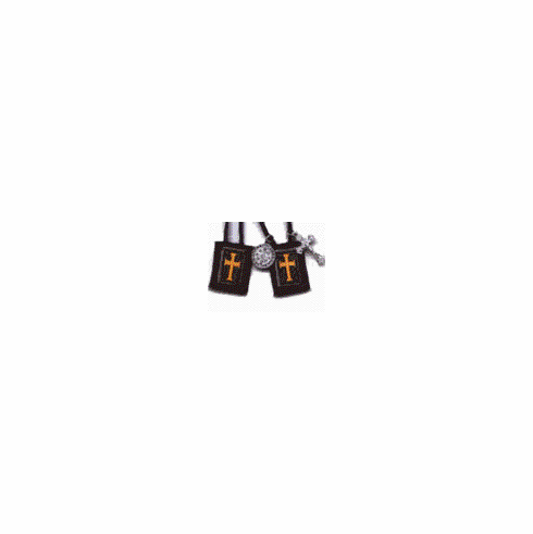 CRUSADERS BROWN SCAPULAR - 100% WOOL