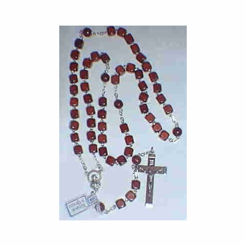 CUBULAR WOOD ROSARY
