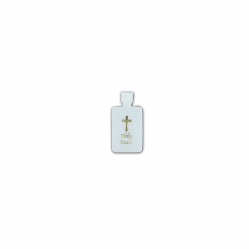 GOLD STAMPED HOLY WATER BOTTLE - 4 OZ.