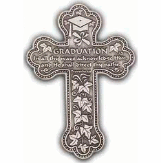 GRADUATION PEWTER CROSS