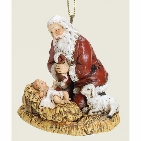 KNEELING SANTA ORNAMENT **SOLD OUT FOR THE SEASON**