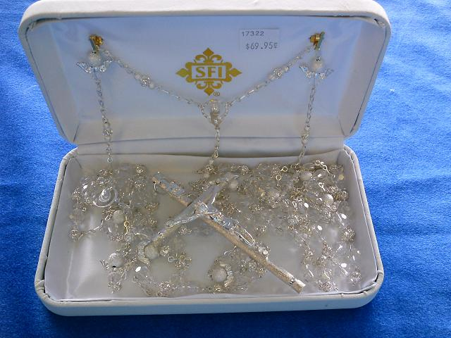 LASSO 6MM SILVER CRYSTAL W/ ANGEL WINGS