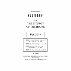 LITURGY OF THE HOURS GUIDE - CURRENT YEAR - LARGE PRINT