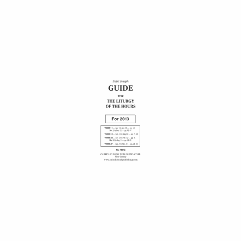 LITURGY OF THE HOURS GUIDE - CURRENT YEAR - LARGE PRINT