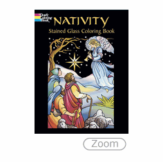 NATIVITY STAINED GLASS COLORING BOOK