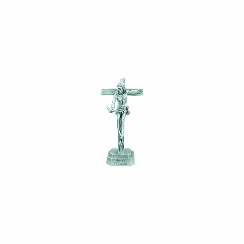 SMALL HOLY SPIRIT PEWTER CRUCIFIX