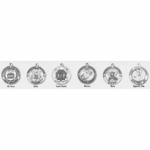 ST. CHRISTOPHER / MILITARY - STERLING SILVER