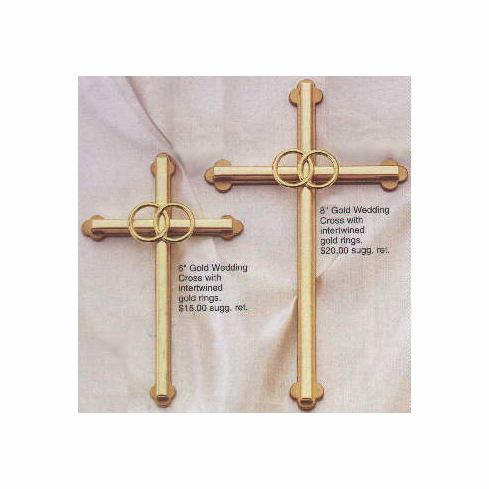 WEDDING CROSS - BRASS