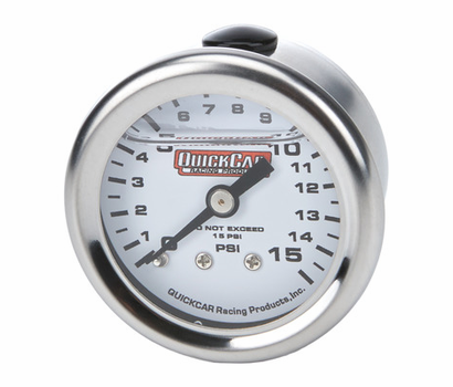 0-15 PSI LIQUID FILLED FUEL PRESS GAUGE