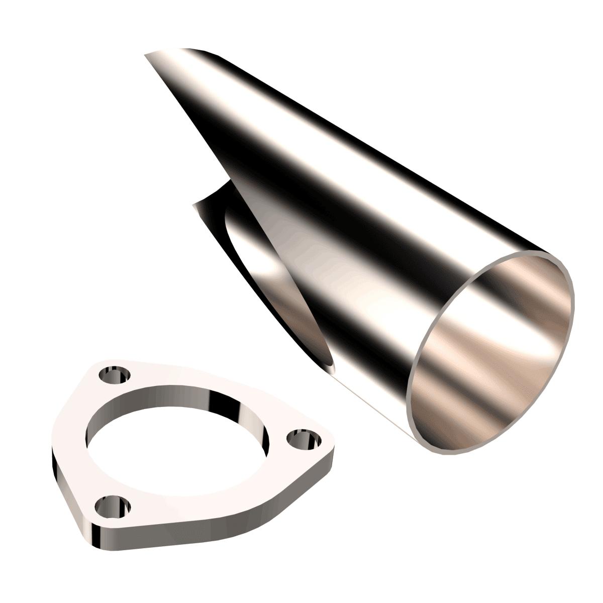 2.25 Inch Stainless Steel QTP DIY Exhaust Cutout Pipe