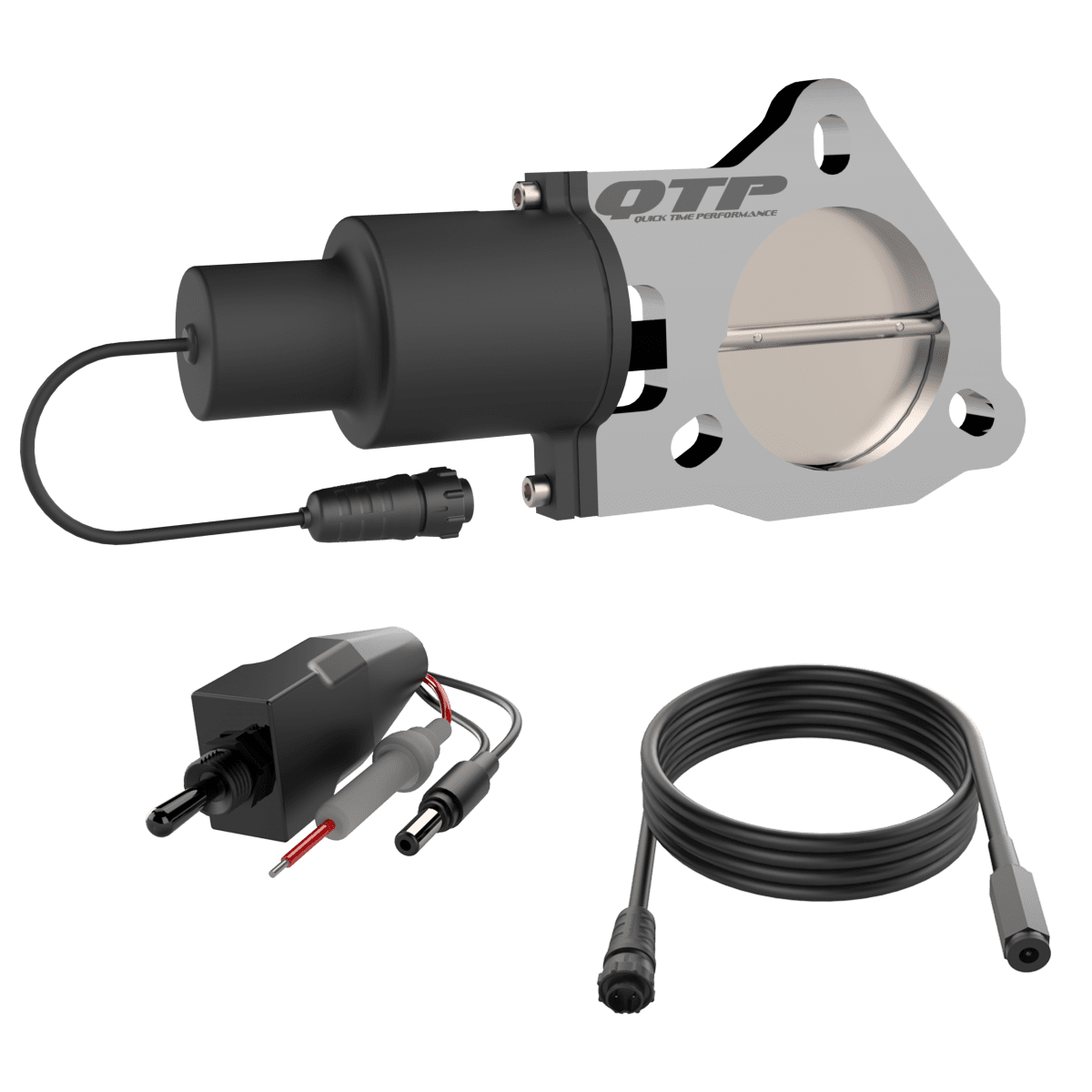 3.00 Inch QTP Electric Exhaust Cutout Valve For Borla Exhausts 14888