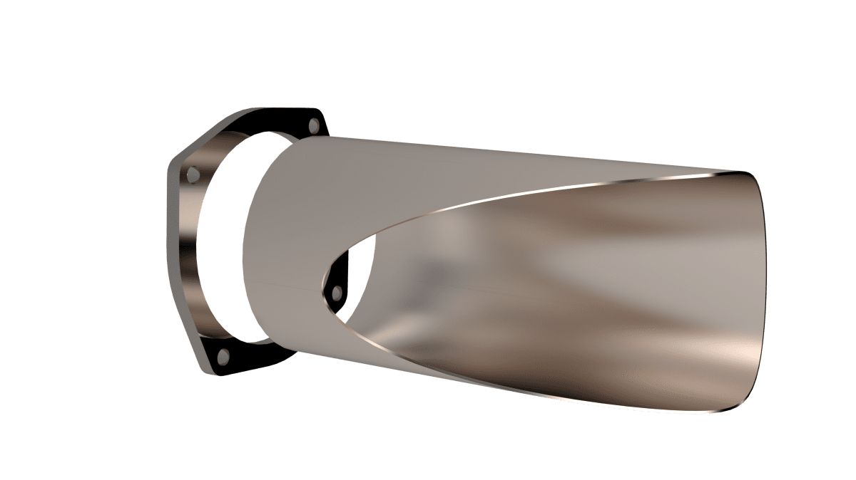 5.00 Inch Stainless Steel QTP DIY Exhaust Cutout Pipe