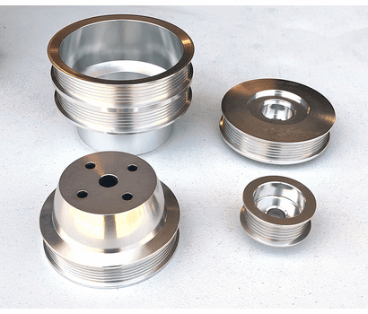 MRE - A/B/RB Serpentine Pulley Set Polished 4 Pc Set