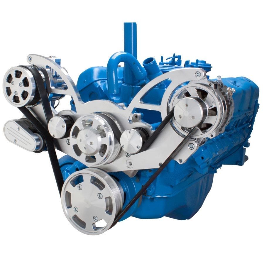 CVF Serpentine System for AMC Jeep 304, 360 & 401 AC & Alternator All Inclusive