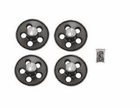 Dark Argent Silver Rally Wheel Caps