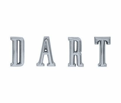 "DART" Quarter Emblem Letter Set