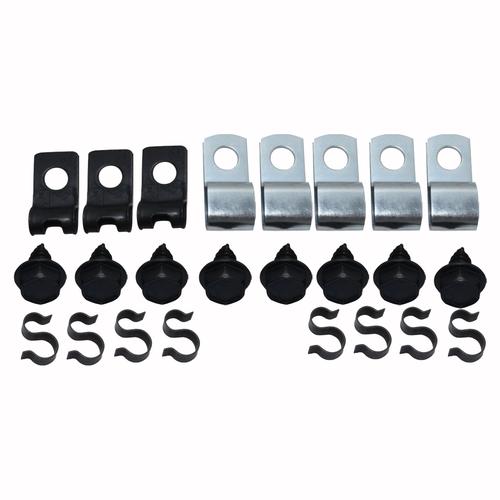 Fuel Line Clips 5/16" Fuel, 1/4" Vapor, 1/4" Return 16pc
