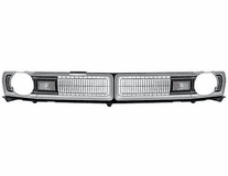 Grill Assembly with Headlamp Bezels