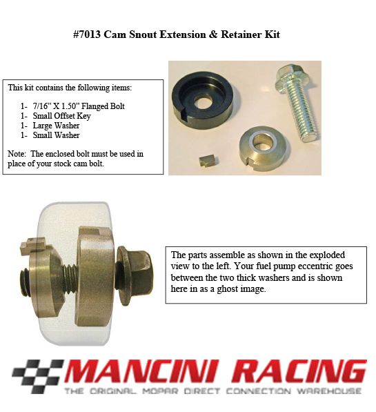 Hughes Engines Camshaft Bolt & Washer