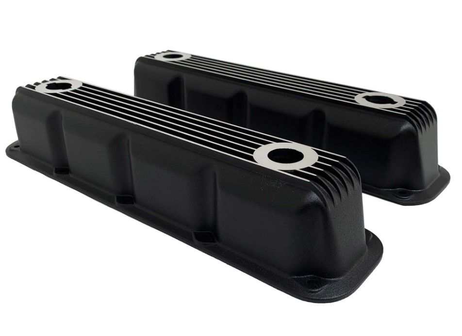 Mancini Racing - Magnum Black All-Finned Valve Cover Set
