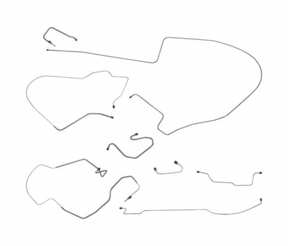 Manual Disc Brake Line Set, 7pc - Dana Rear