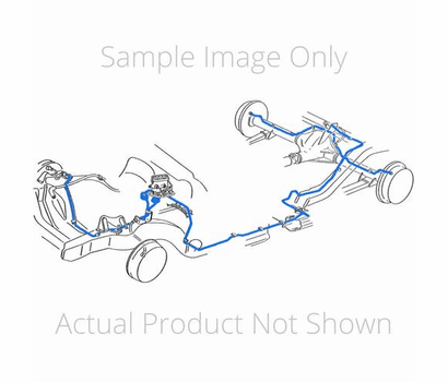Manual Disc Brake Line Set, 8pc - 8 3/4 Rear Axle