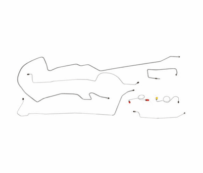 Manual Drum Brake Line Set, 7pc