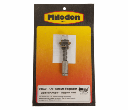 Milodon Externally Adjustable Oil Pressure Regulator