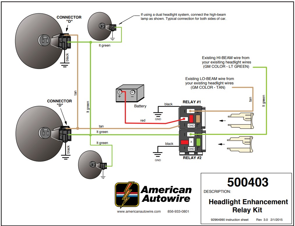 Headlight Enhancement Relay Kit