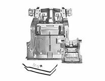 TRUNK FLOOR PAN 70 -74 W/O FILLER TUBE H