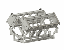 USC - Gen3 Mockup Spaceframe Engine Skeleton